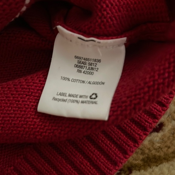 Basic Editions red argyle sweater vest 4-5 years 3itemsfor$20 - Picture 5 of 6